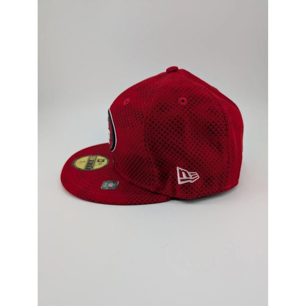 San Francisco 49ers Hat Cap Fitted Mens 7 1/4 Red NFL‎ Football New Era 59FIFTY
